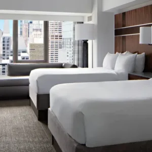 Móveis de quarto de hotel em estilo boutique de hotéis Marriott
