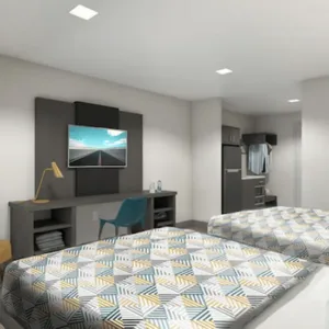 Conjunto de móveis de motel 6 quartos
