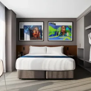 Série de arte da Accor Hotel Boutique Suite Móveis de hotel Conjuntos de móveis para quartos de hotel