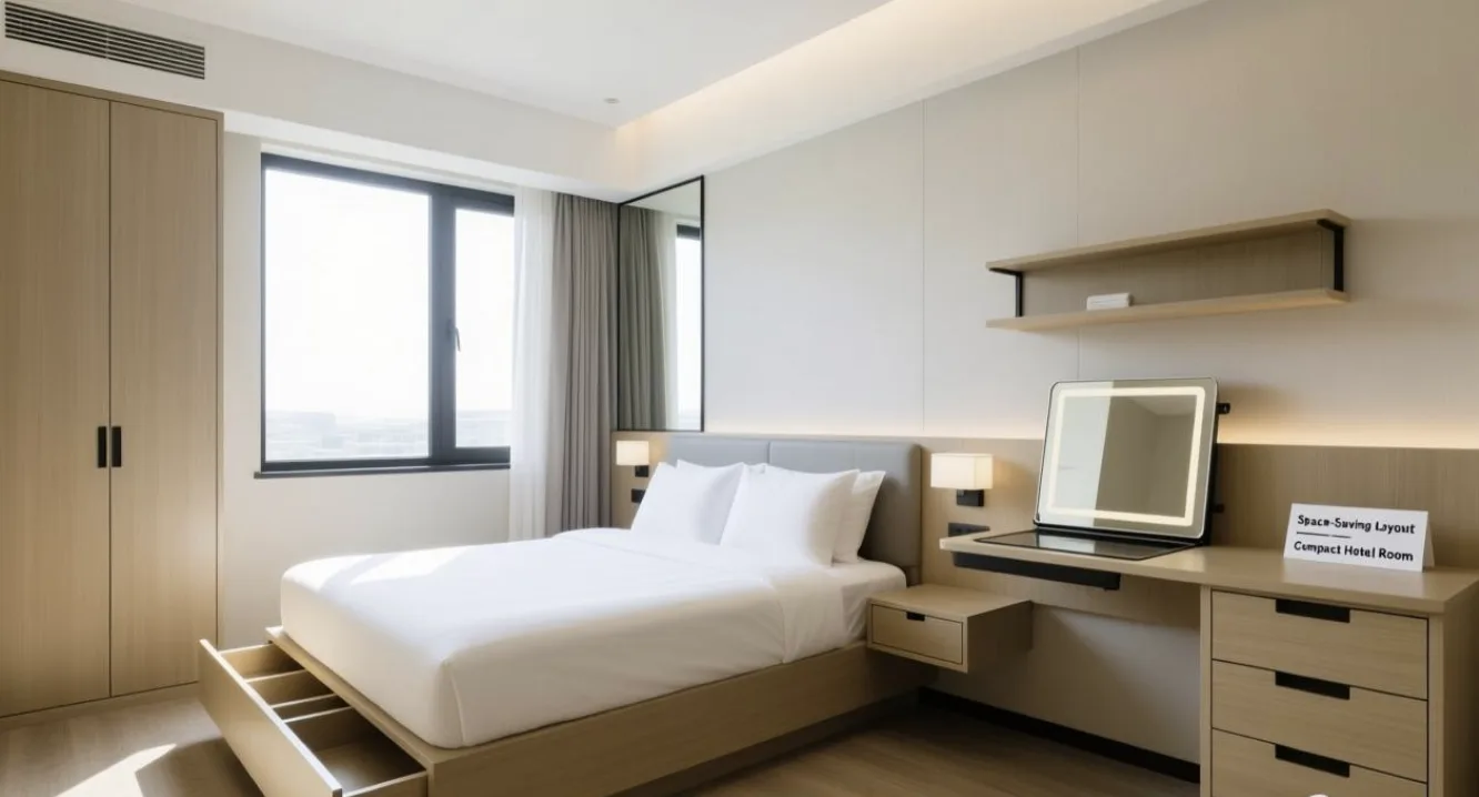 Guia de tamanhos de quartos de hotel para planejamento de móveis e design de espaço eficiente