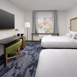 Fairfield Inn by Marriott Новый дизайн Спальные гарнитуры Деревянная кровать размера «king-size» Мебель для отеля